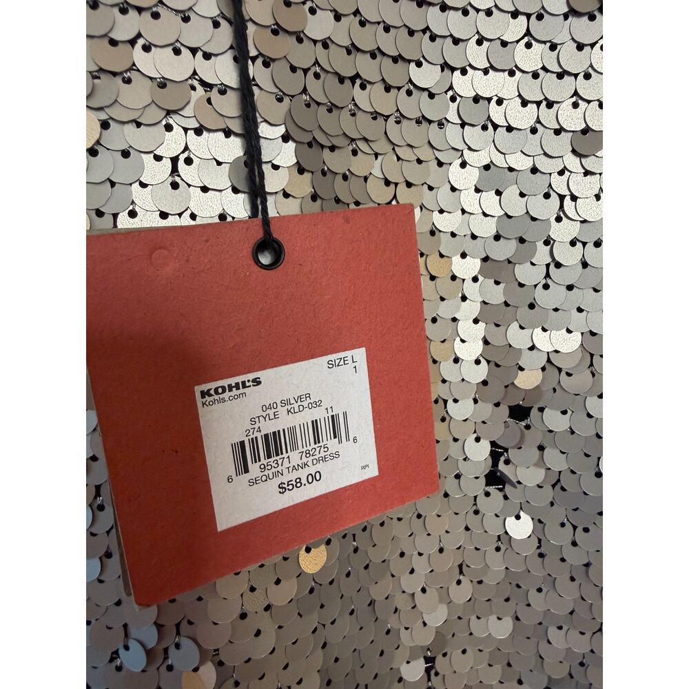 k / lab NWT Sequin Dress Size LG Perf for Holidays New Years Eve FUN - Picture 6 of 8